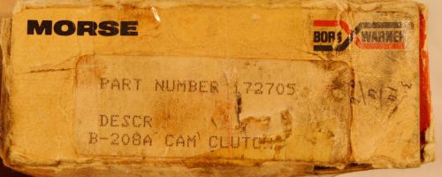 Morse Cam Clutch B-208A Part# 172705