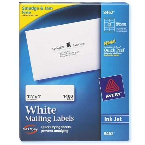 Avery Easy Peel Address Labels for Inkjet Printers - 8462