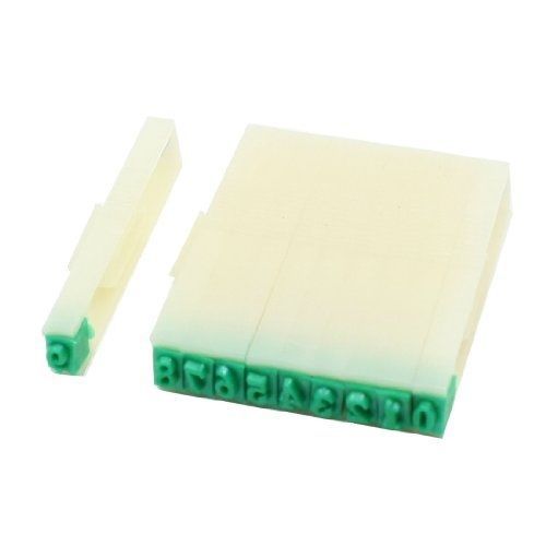 10 in 1 10 Digits 0-9 Numerals Detachable Combination Stamp Block Set