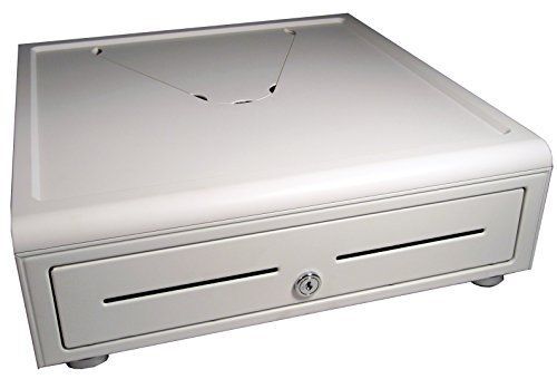 APG VTC320-AW1617 Stratis Cash Drawer with Chrome Accent, White