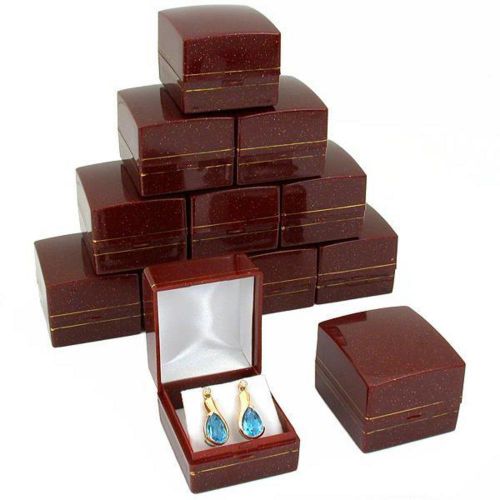 12 Red Gold Sparkle Earring Classy Gift Jewelry Boxes