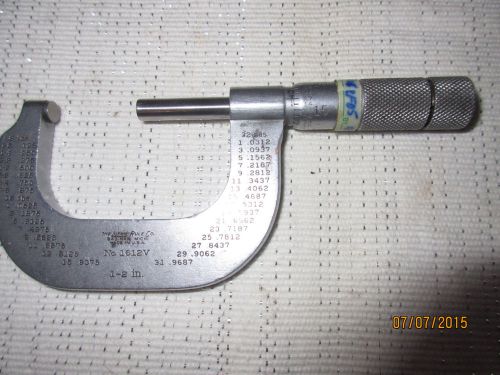 LUFKIN No.1612V 1&#034; - 2&#034; MICROMETER .