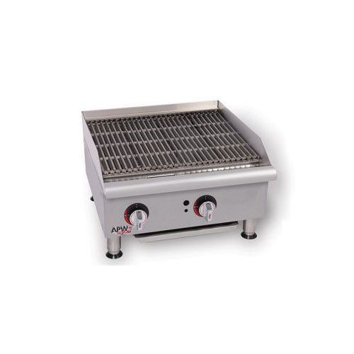 Apw wyott gcrb-18i champion charrock lava rock charbroiler for sale