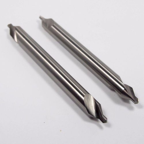 Double Countersink Drills #4-1/2 x 4&#034; OAL 60 Deg HSS Long Qty 2 [571]