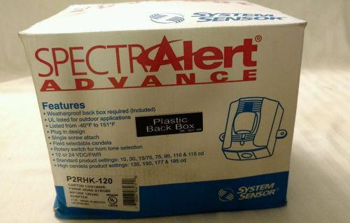 SPECTRALERT ADVANCE SYSTEM SENSOR P2RHK-120  Hi Candela, Red New old stock