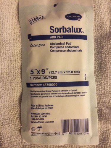 SORBALUX ABD PAD 5 X 9- BRAND NEW LOT OF 40