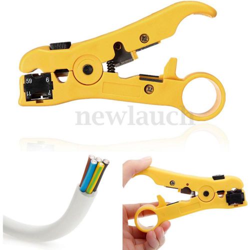 Rotary Coax Coaxial Cable Cutter Wire Stripper Stripping Tool RG6 RG59 RG7 RG11