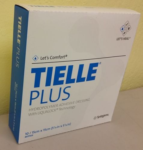 TIELLE Plus Hydropolymer Adhesive Dressing 10/15cm x 15cm MTP505