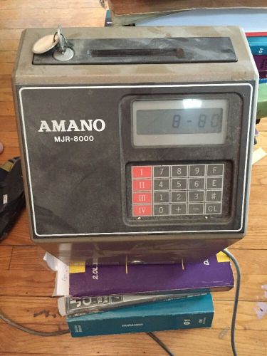 Amano mjr8000 electronic time clock for sale