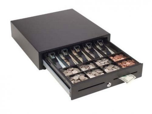 MMF VAL-U-LINE POS CASH DRAWER 16 X 16 BLACK 4 BILL 8 COIN MMF-VL1616E-04 NEW