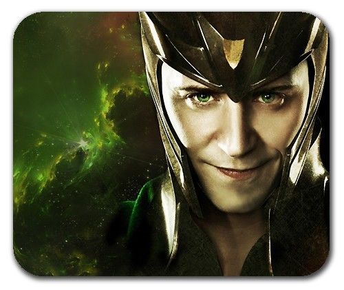 Tom Hiddleton as Loki Awesome Cool close up Mousepad Mouse Pad Mat