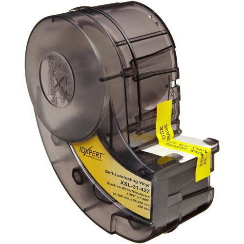 Brady XSL-31-427 Label Cartridge; 1 Inch Width x 1.500 Inch Height, Black/White