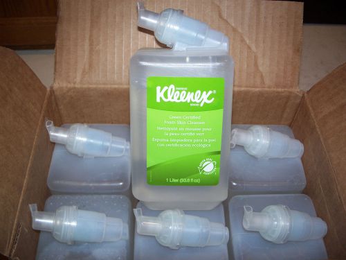 6 kimberly clark kleenex hand foam soap skin cleanser 91565 green certified for sale