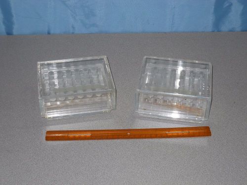 RPI Acrylic Beta Shield Test Tube Rack Lot of 2