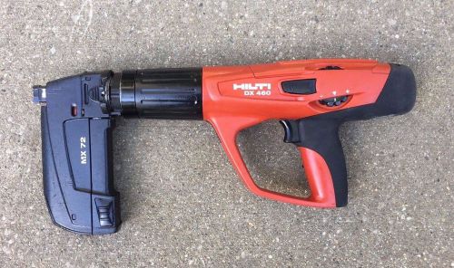 Hilti dx-460 mx-72 powder actuated nail gun tool, cal 6.8/11 fastening/track f8 for sale