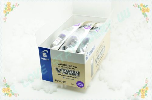 PILOT V BOARD MASTER WHITEBOARD MARKER WBMA-VBM 12 PCS / PURPLE REFILL CARTRIDGE