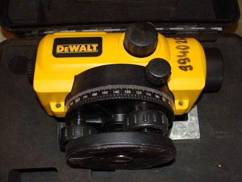 DEWALT DW096 SURVEY AUTOMATIC LEVEL,USED W/ CASE, NOT TESTED