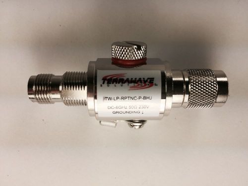 TerraWave Lighting Arrestor DC-6GHz 90V 50 Ohms -  MPN: TW-LP-RPSMA-P-BHJ