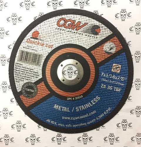 7&#034; x 1/16 x 7/8&#034; Cut-Off disc, Quickie Cut, CGW #35518