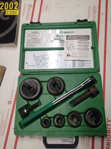 Nice NOS? Greenlee Slugbuster 7238SB 1/2&#034;-2&#034; Ratcheting Knockout Punch Set #3483