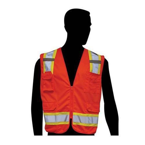 Liberty HiVizGard Polyester Mesh Fabric Class 2 Surveyor Vest with 2&#034; Wide New