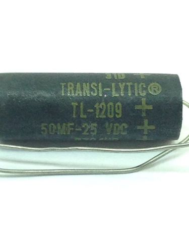 50MF 25VDC  TRANSI-LYTIC CAPACITORS TL-1209 SPRAGUE NOS 31D +6704BH