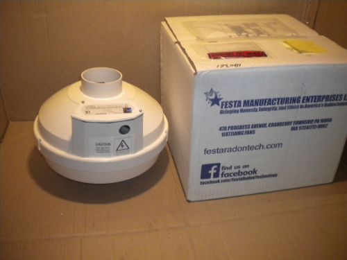 Festa Eagle Radon Mitigation Fan 3&#034; 124cfm 3.985&#034; for tighter soils GP501