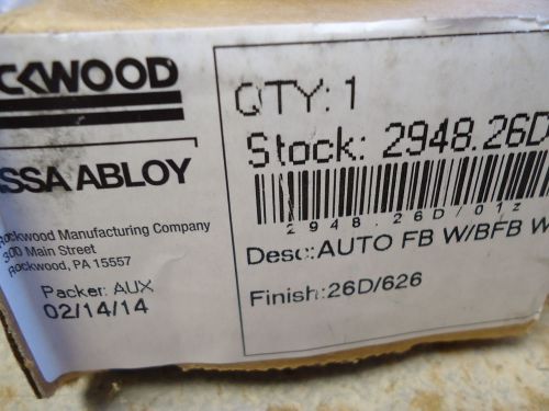 ROCKWOOD Assa Abloy 2948.26D Automatic Flush Bolt, Satin Chrome