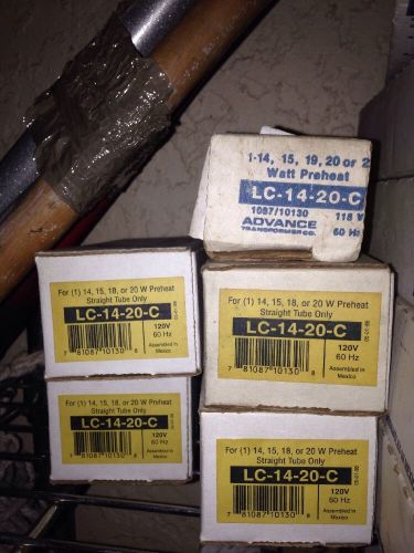 Advance Ballast LC-14-20-C 118 V NOS