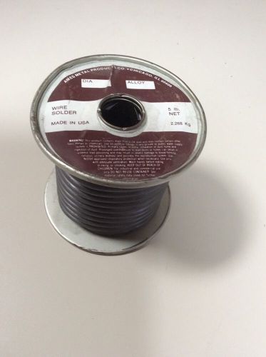 Ames 1/4&#034; Lead 0.25 Diameter , 5 Lbs Solid Wire Solder