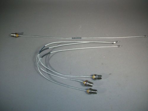 Lot of 4 Semi Rigid RF Coax .141&#034; Microwave 22&#034; SMA x N Type - NEW