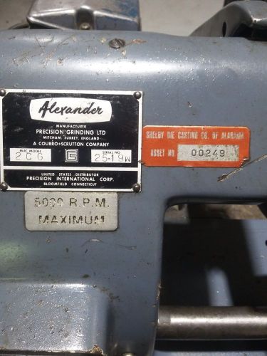 Alexander model 2cg grinder for sale