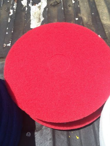 17&#034; Diameter Red Floor Scrubbing / Polishing / Buffing Pad