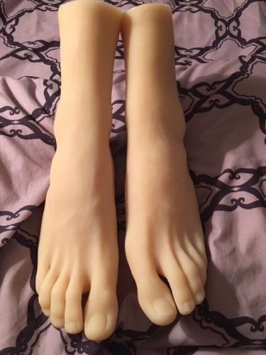NEW GIRLS WOMENS DANCER FEET SILICONE MANNEQUIN FOOT MODEL LONG TOES SZ 10 SHOE