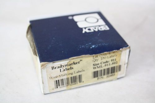 Brady wml-911-502 wire marking labels for sale