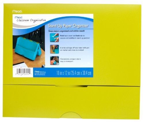 Mead Stand Up Paper Organizer, Green (72282)