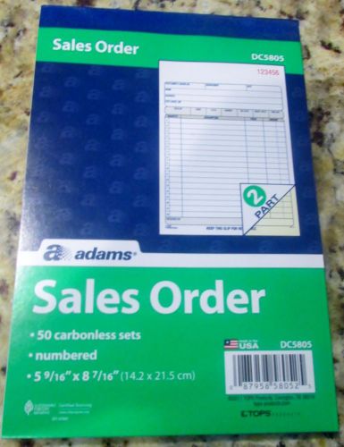 Adams Carbonless Sales Order Books DC5805