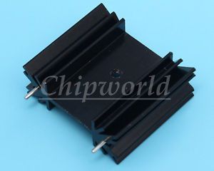 10pcs heat sink for to-220 voltage regulator transistors heatsink cooling fin for sale