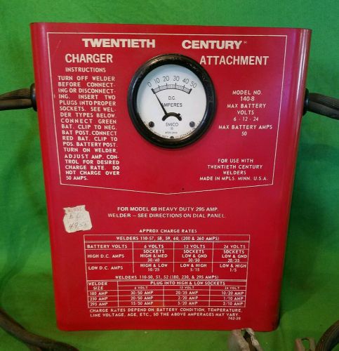 Rare Vintage Twentieth Century Model 68 Heavy Duty 295 AMP Charger Attachment