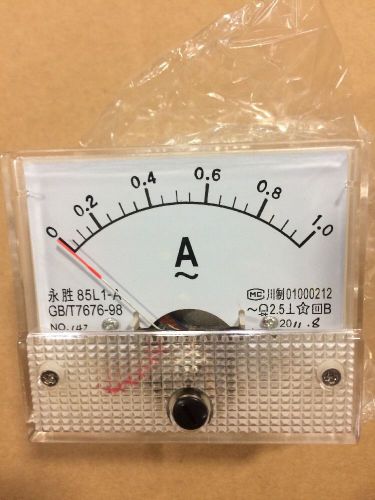 85L1 AC 0-1.0v Rectangle Analog 1A Volt Panel Meter Gauge DP New YSHENG 4qty