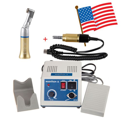 USA Dental Lab Marathon Electric 35K rpm Micromotor N3 w/ 1X Handpiece Gold-U