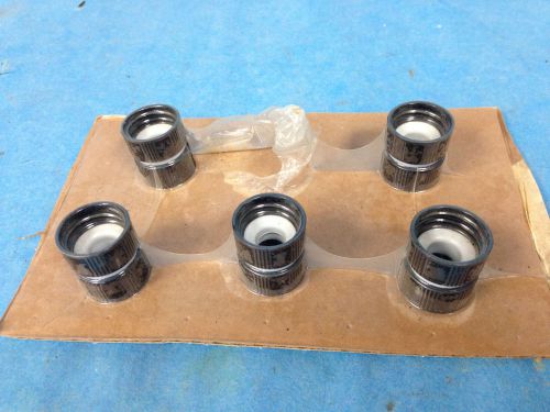 Vintage plastic lab bottle coupler 20mm threaded caps lot of 5 couplers for sale