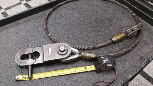 Rigging Block with American Riggers 82 5/8 x 5/8&#034; Wire Rope Sling