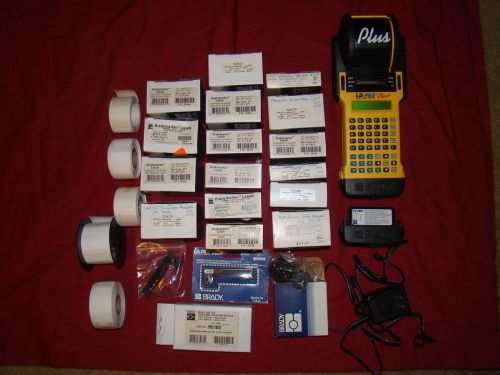 Brady ID Pro Plus Wire Marker Printer w/ AC Adapter ribbons labels