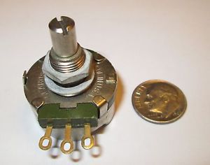 1 MEG OHM  2 WATT POTENTIOMETER 3/8&#034;L SHAFT CLAROSTAT   NOS 1 PC.