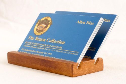 Wooden Business Card Holder – 12mm Thick - 1 Abreast – 1 to 4 Slots