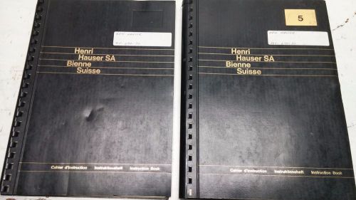 Hauser M-5 Jig Borer Instruction Manual