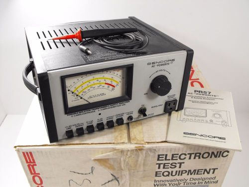 Sencore PR57 AC &#034;Powerite&#034; Variable Isolation Transformer w/ Box, Manual, Probe