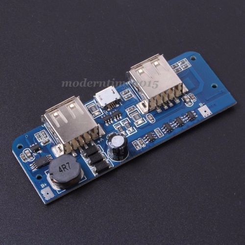 Mobile Power Charger Board Step-Up Module Double USB Output LED Display