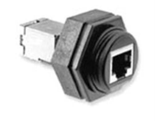 Te connectivity rj45 connector pass through jack, cat 5 6, 8 way, bulkhead for sale